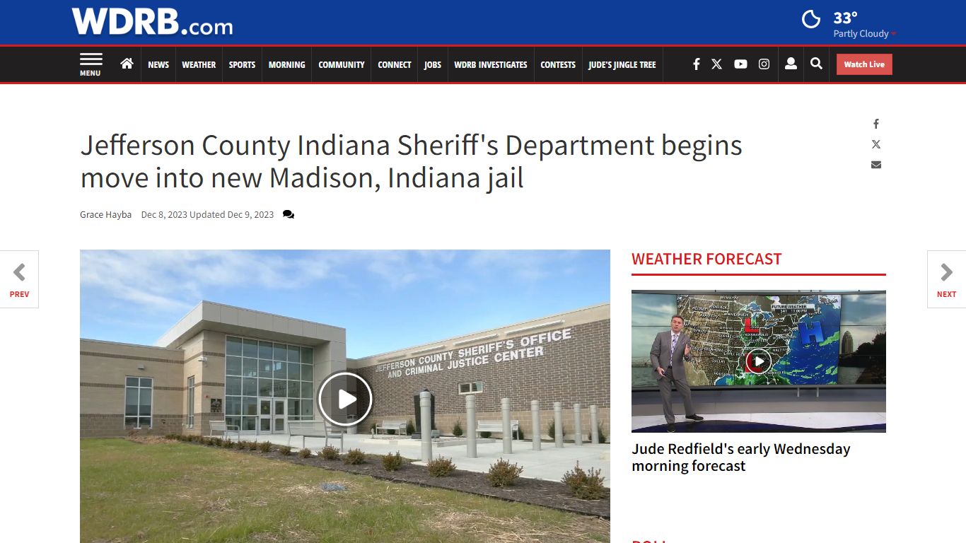 Jefferson County Indiana Sheriff's Department begins move into new ...